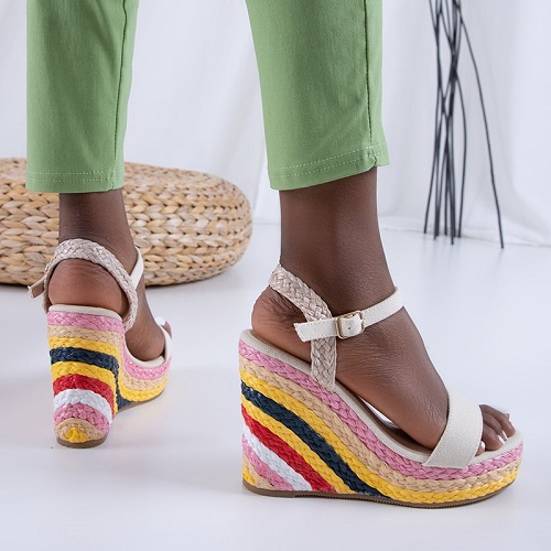 Sandale dama cu platforma colorata Aropaho Pret redus de la 92 RON la 64 RON, Comanda pe Royal-fashion