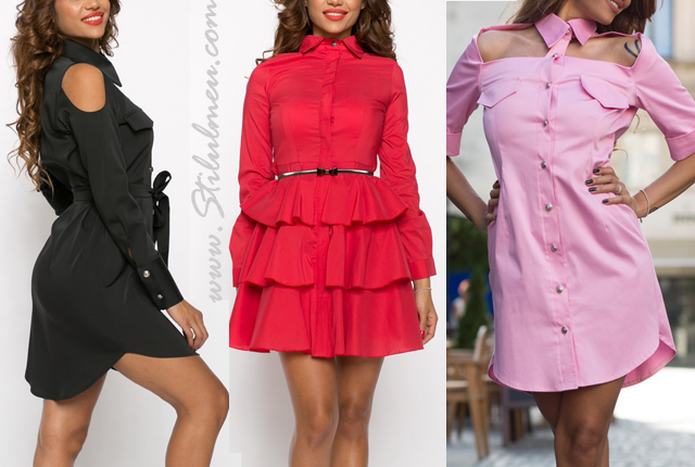 Cele mai spectaculoase modele de rochii tip camasa sau ... de camasi tip rochie din online!