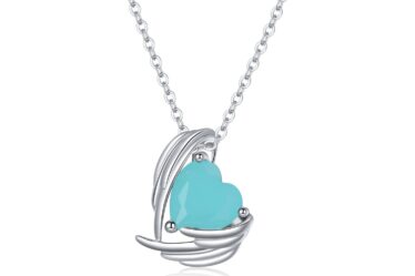 Colier din argint Turquoise Winged Heart