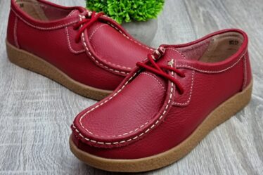Pantofi Sport Dama Rosii Piele Naturala Mayte